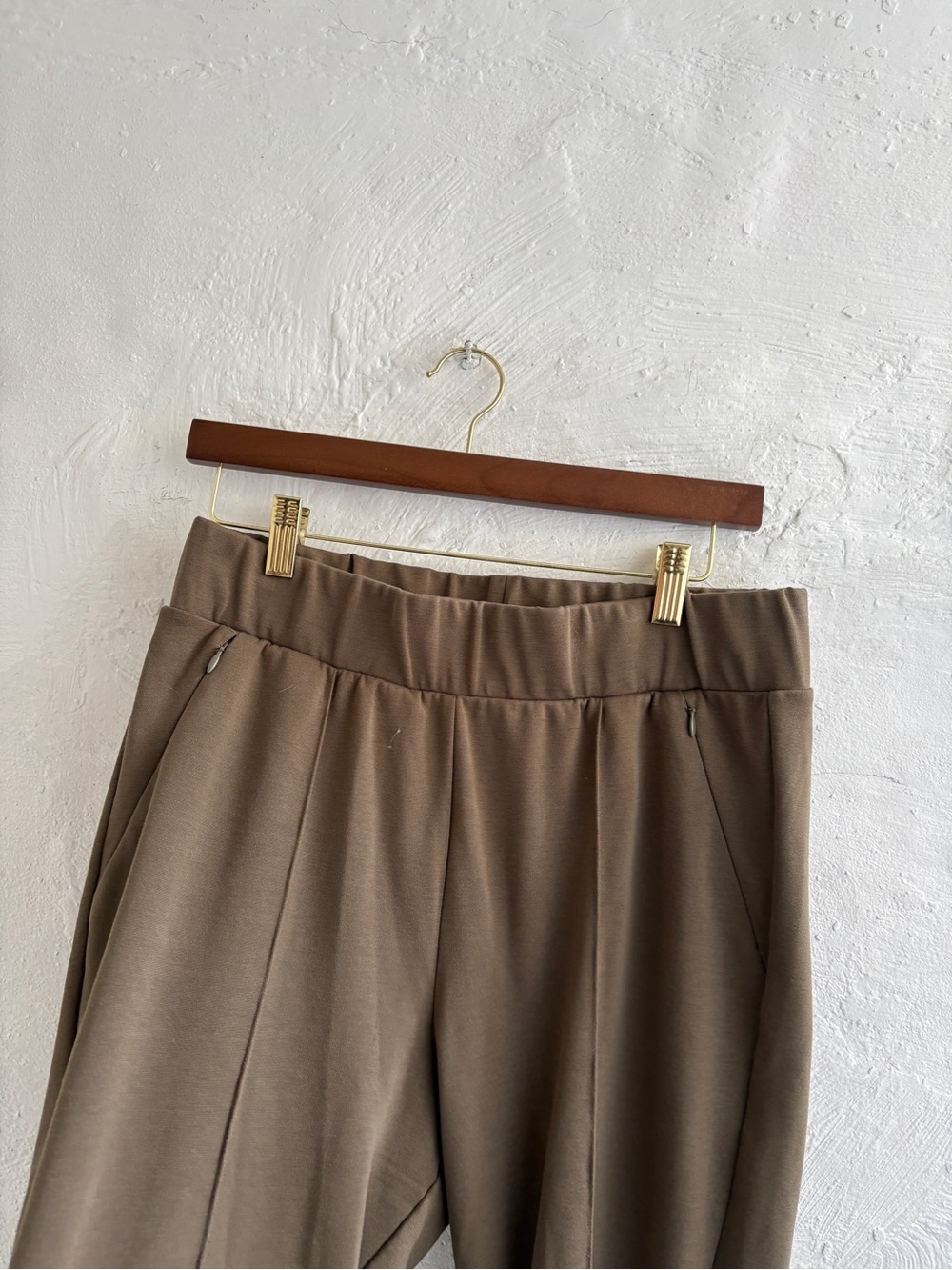 Green Universal standard pintuck pointe pants in olive - Picture 5 of 5